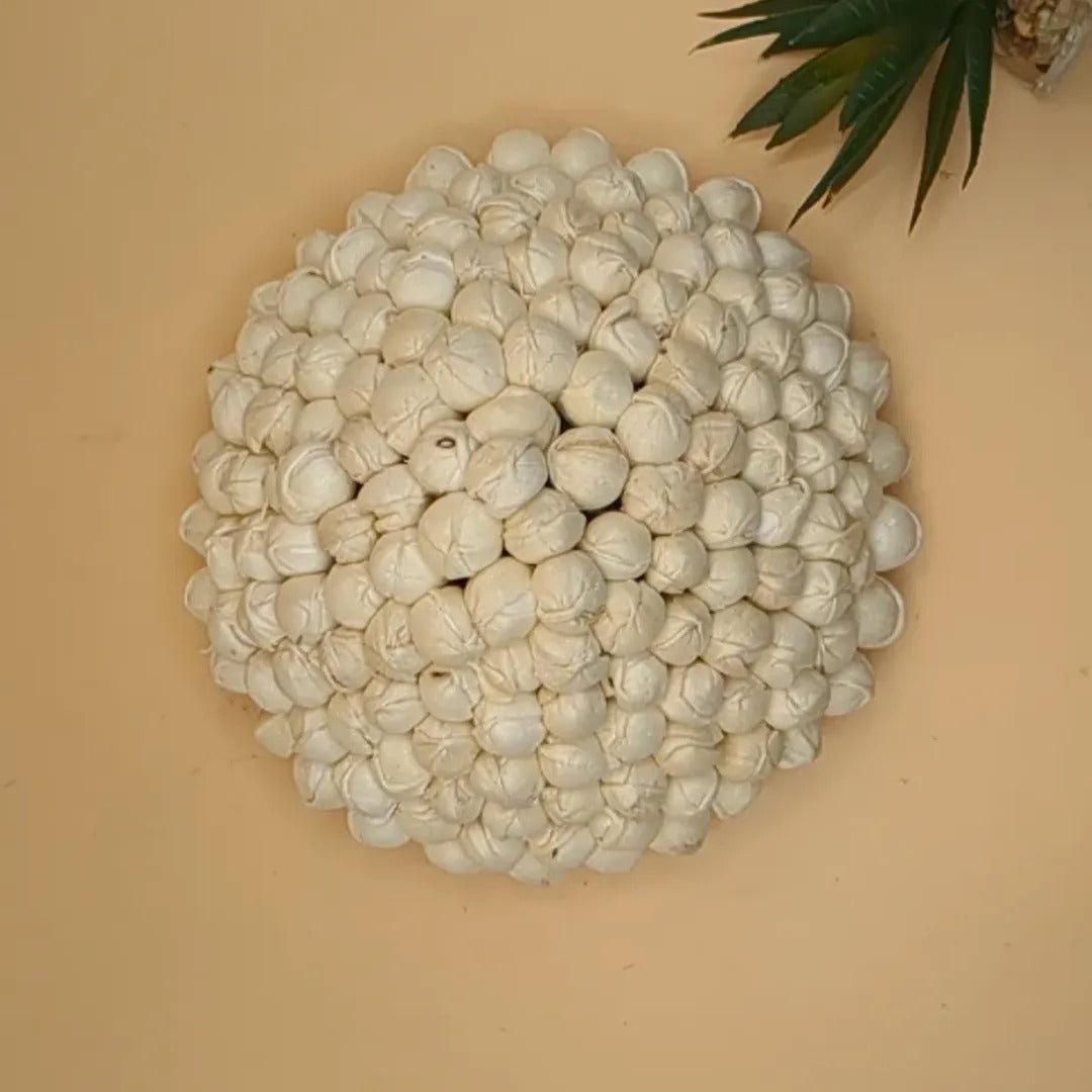 Künstliche indische Haarblumen Weiß