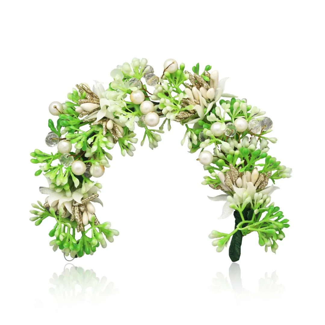 Künstliche indische Haarblumen Grün