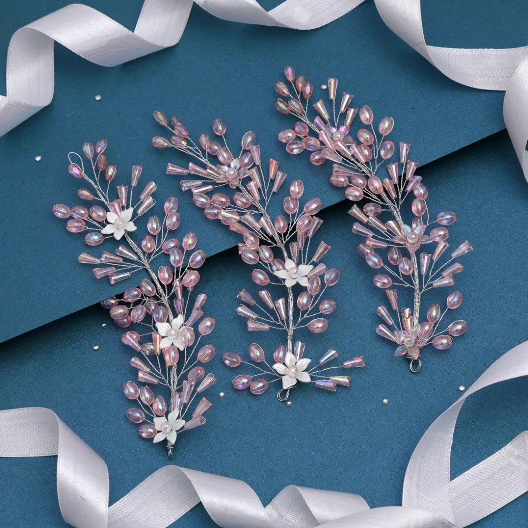 Künstliche Haarblümchen Rosa 1 Stück