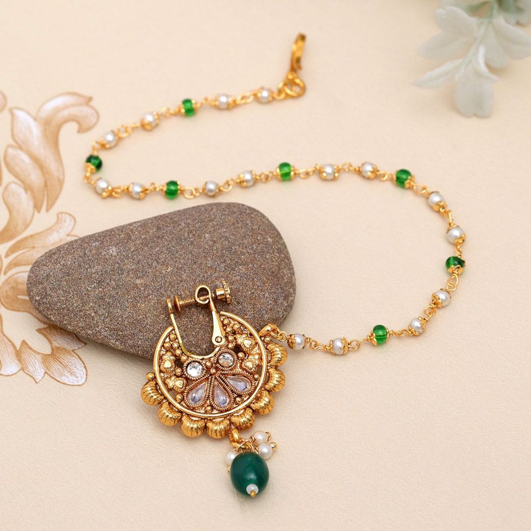 Nose Nath - Gold | Green