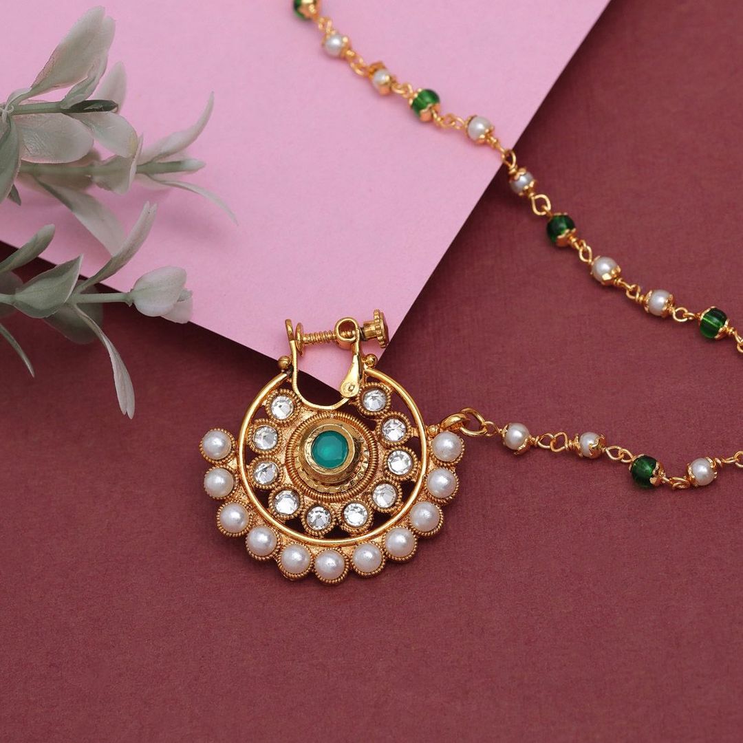 Nose Nath - Gold | Green