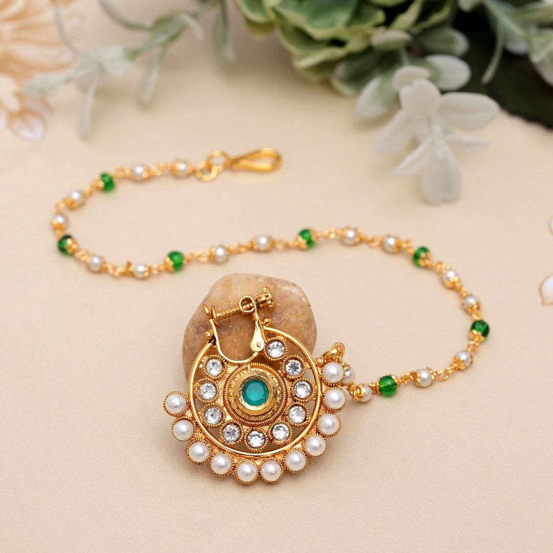 Nose Nath - Gold | Green