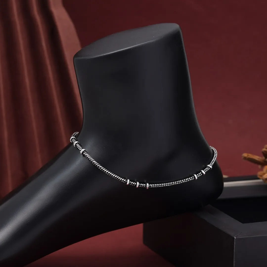 silver anklet
