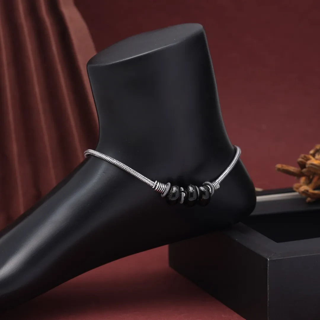 silver anklet