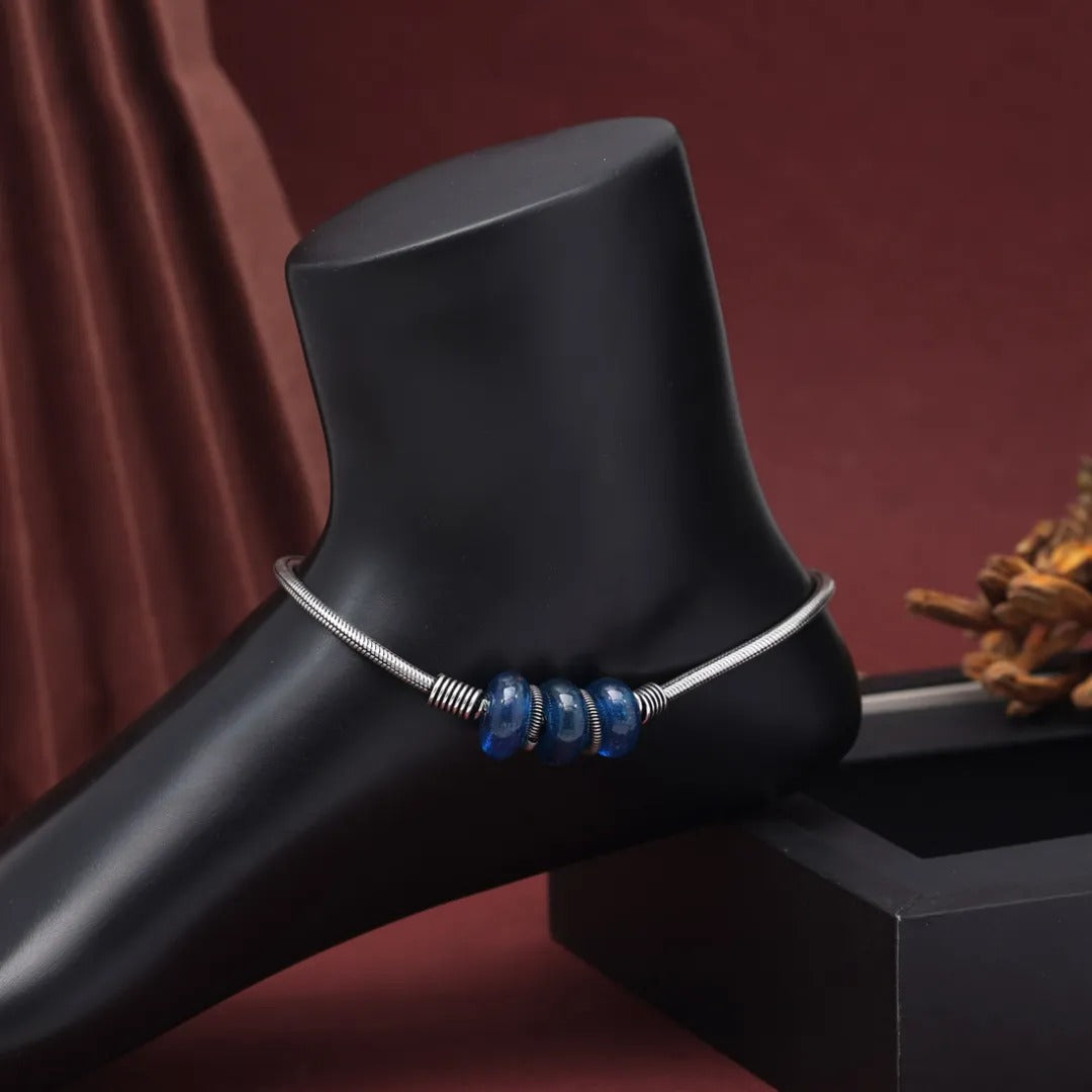 silver anklet