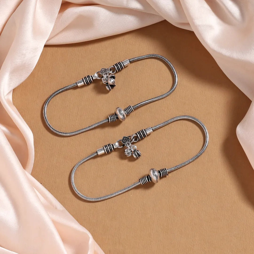 silver anklet