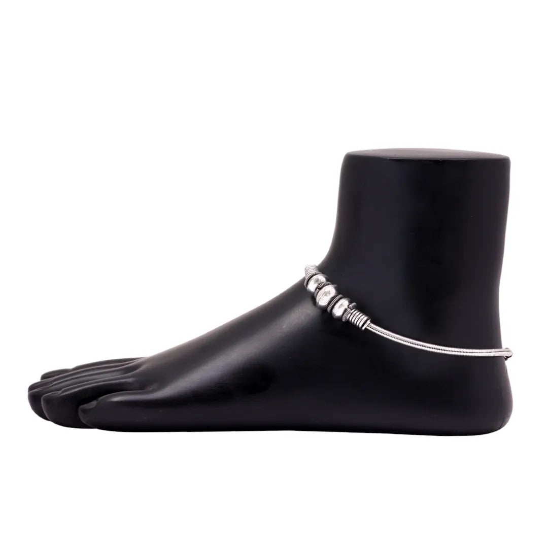 silver anklet