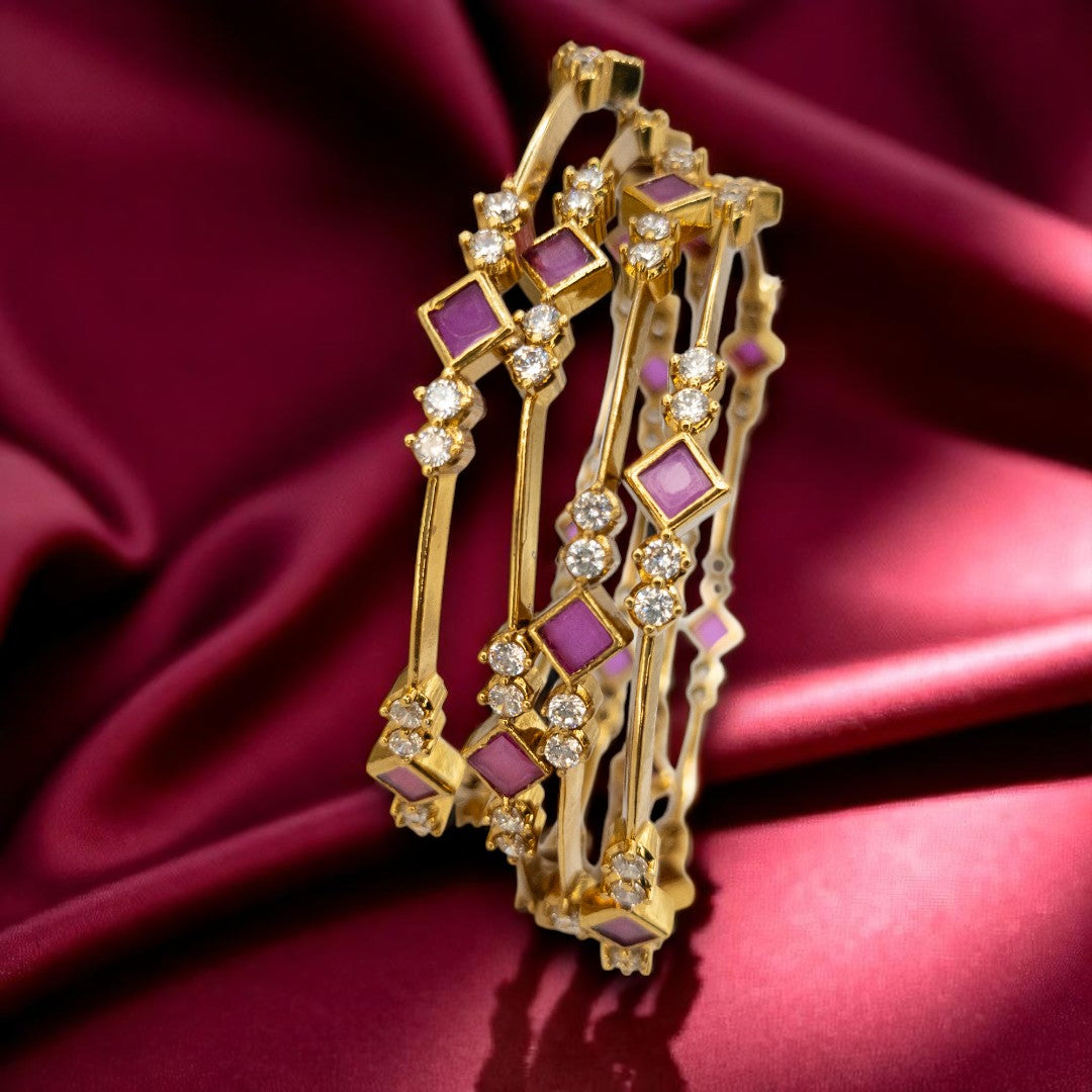 Tempel Armreifen Set- gold |Set mit 4 Armreifen