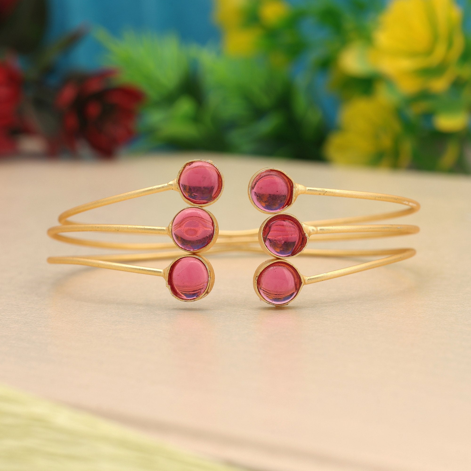 Armband - gold - Magenta