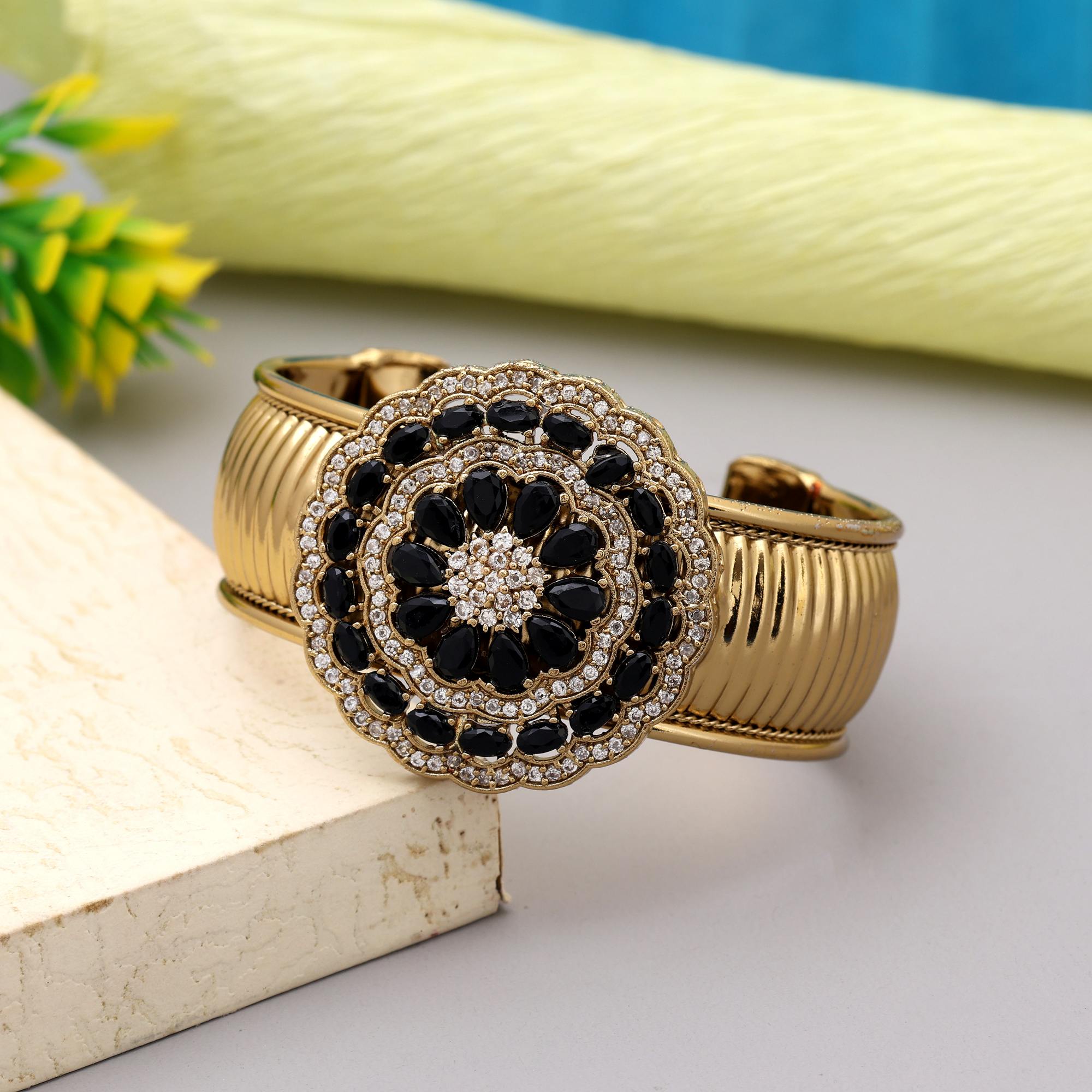 Armband - gold - Schwarz