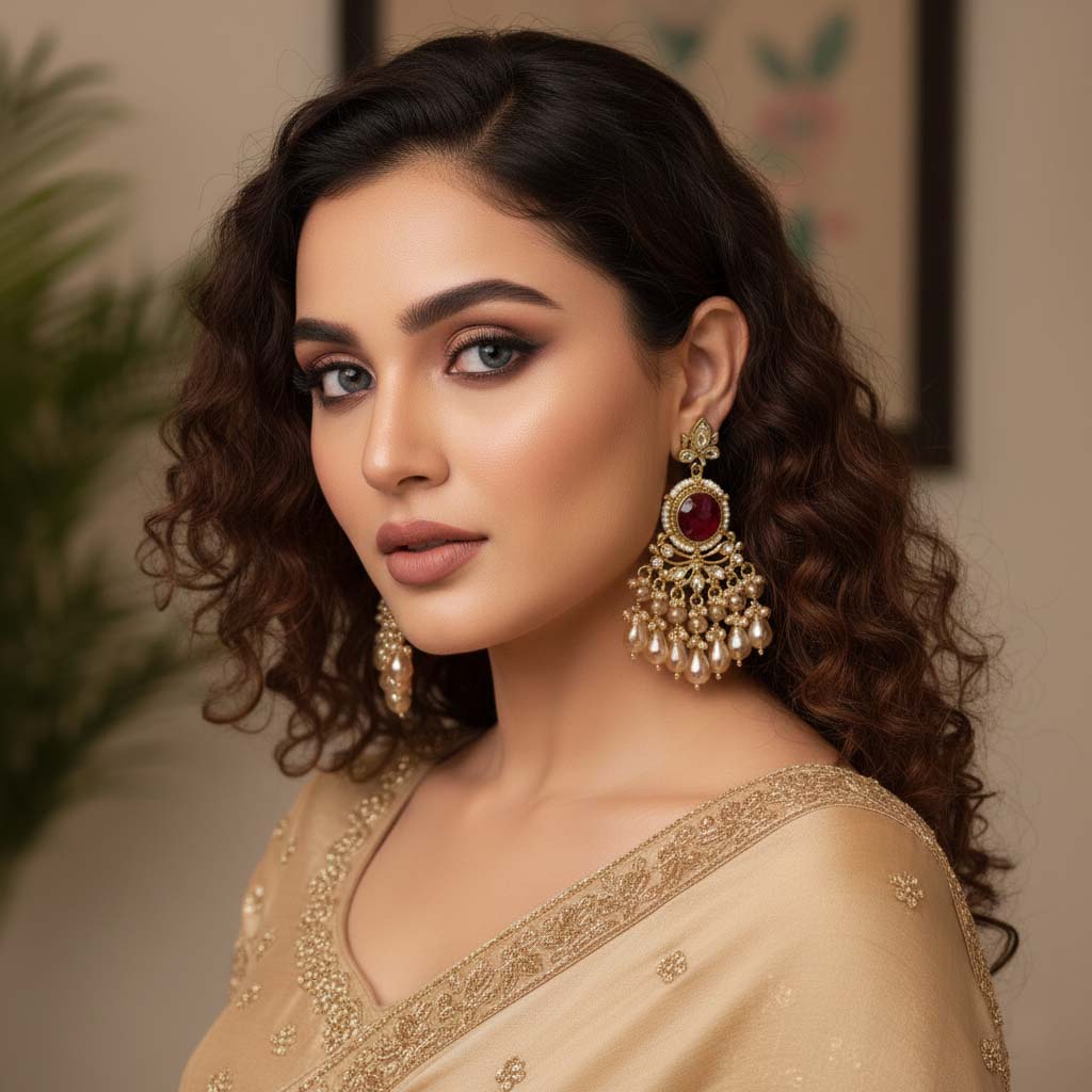 Fashion Earrings - Silver | sea green