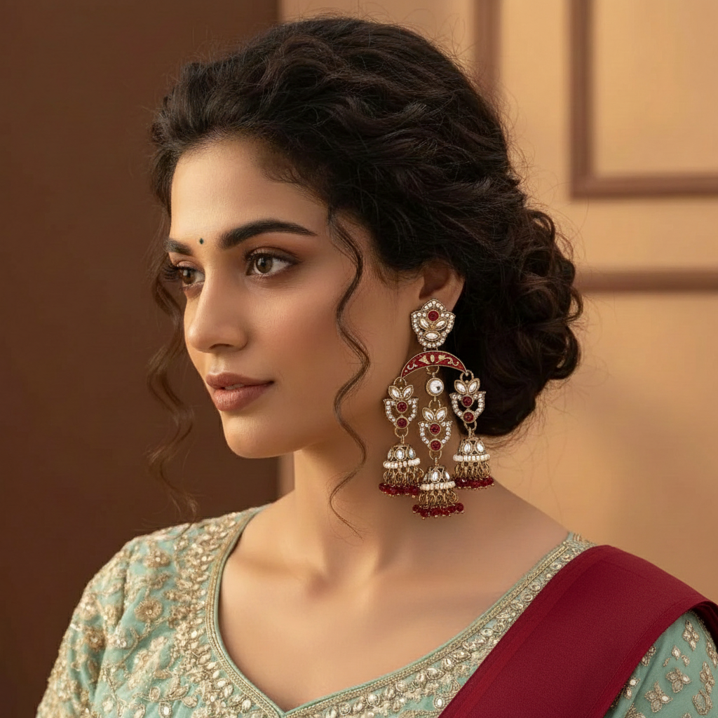 Fashion Earrings - Silver | sea green