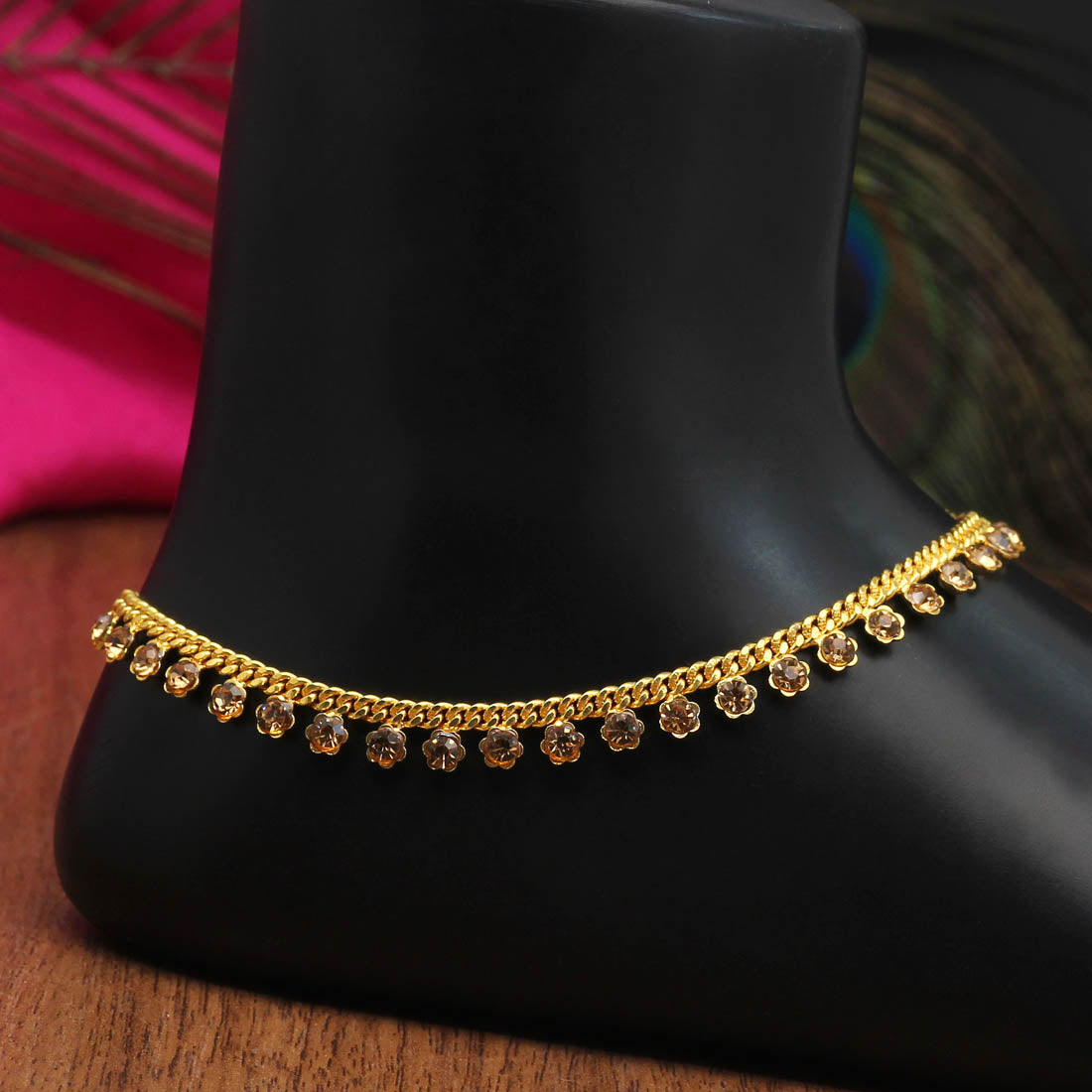 gold anklet