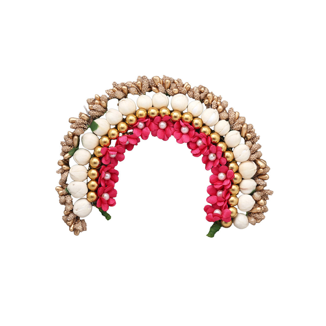 Artificial Indian Hair Flowers Pink | Gold | Red