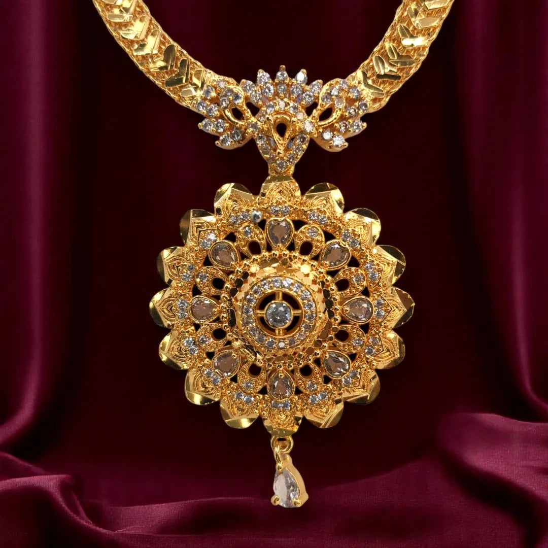 Hals- und Lange Kette Set - gold | combo set