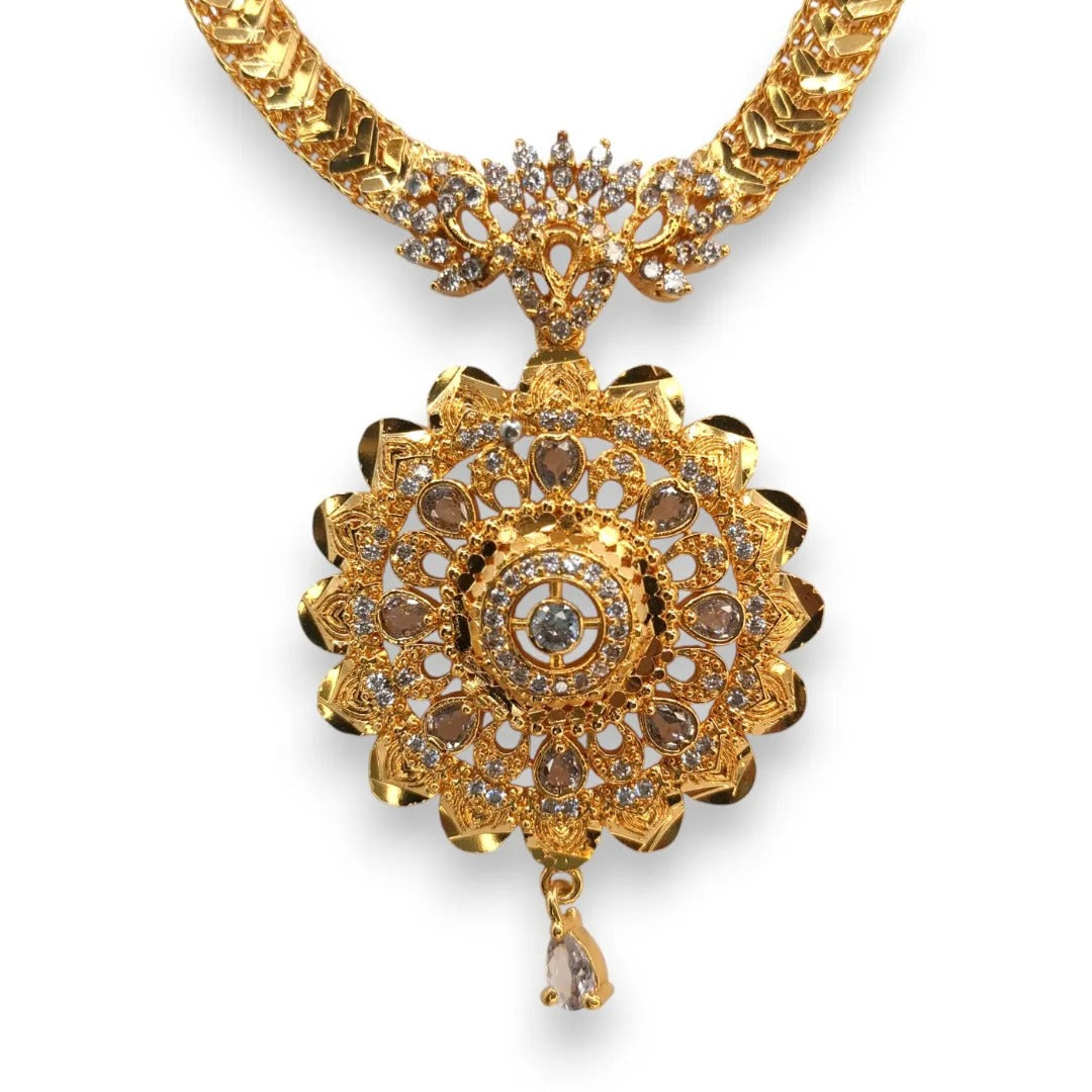 Hals- und Lange Kette Set - gold | combo set