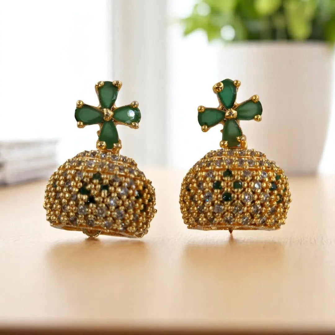 Trendy - Necklace with Earrings - gold