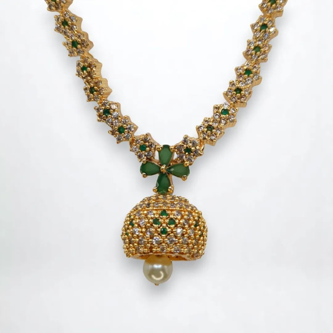 Trendy - Necklace with Earrings - gold