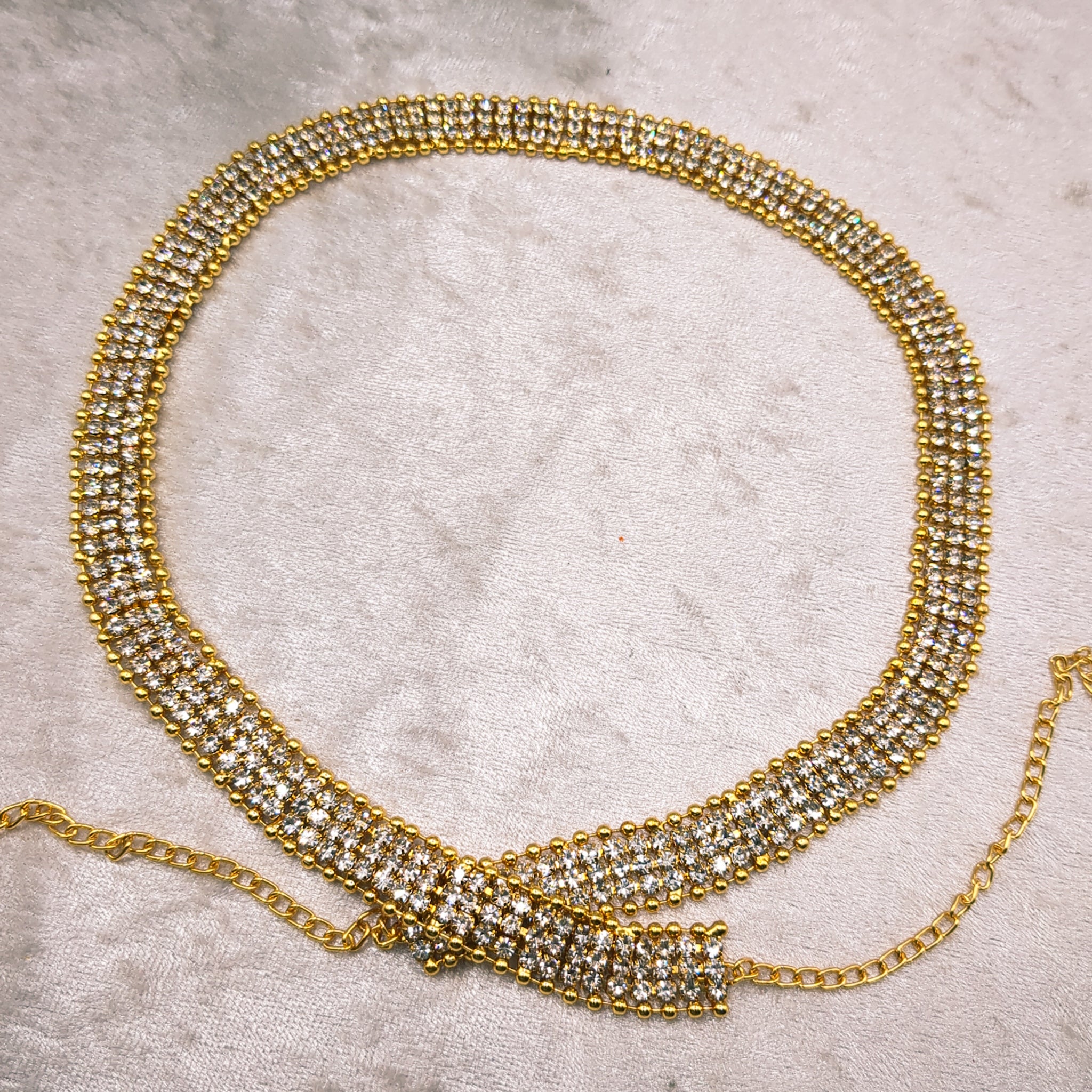 Fashion waist jewelry - gold | white