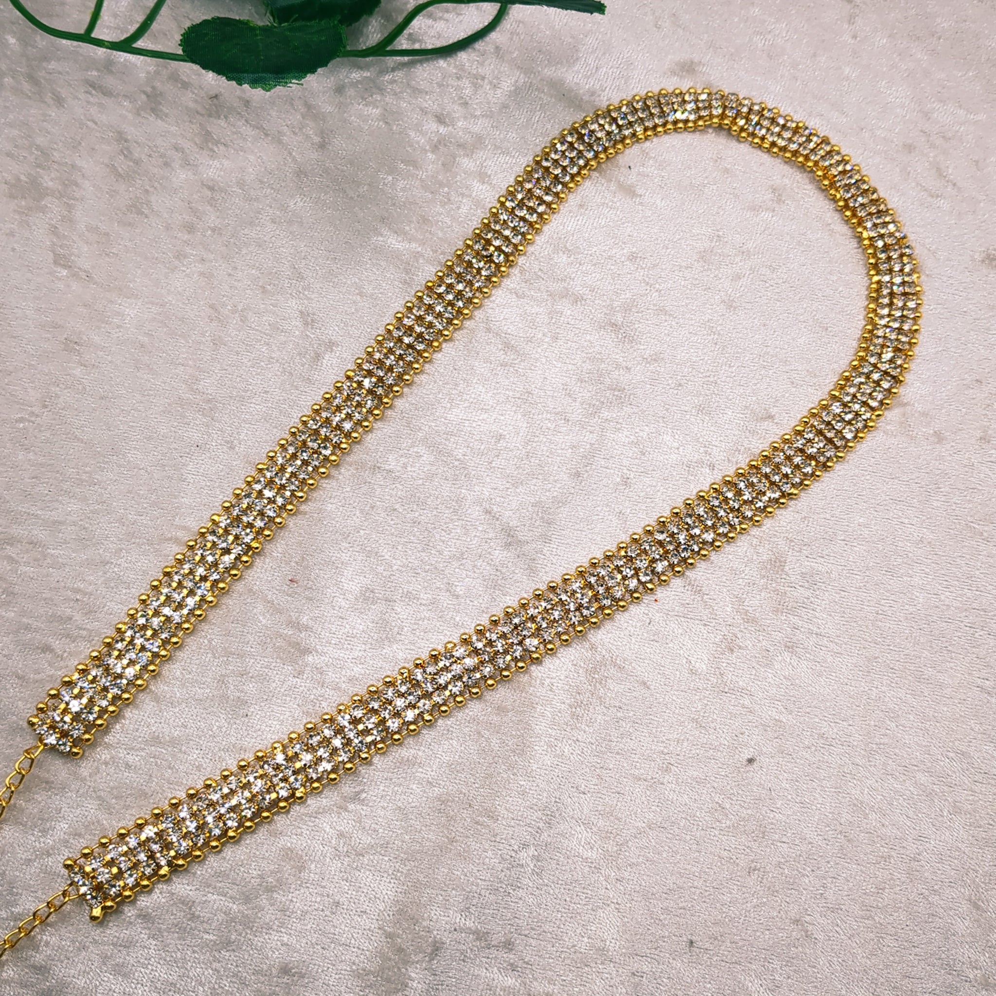 Fashion waist jewelry - gold | white