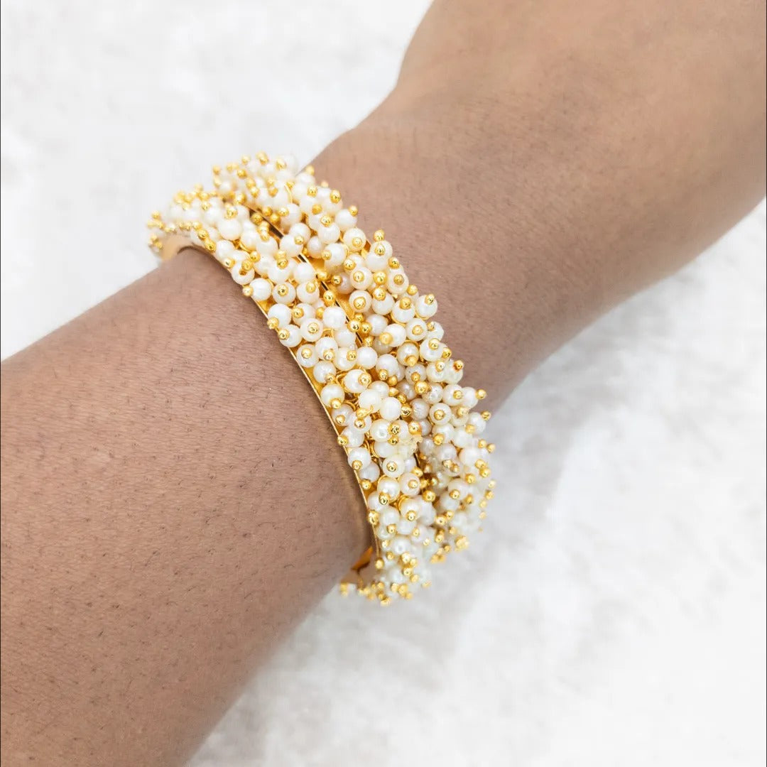 Perlen-Kada-Armreifen (Paar)