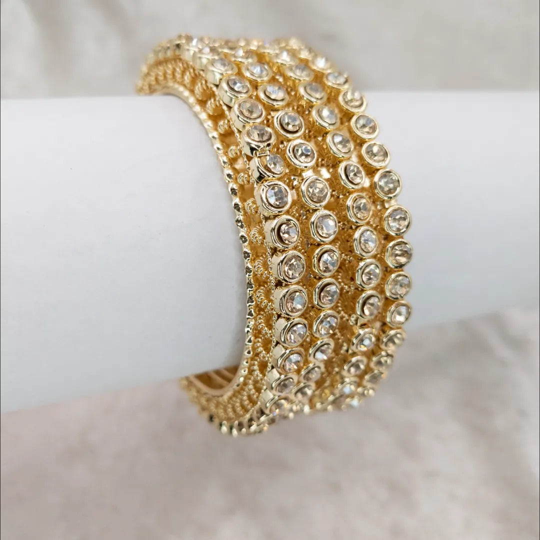 Kada Armreifen- Gold - Set mit 4 Armreifen