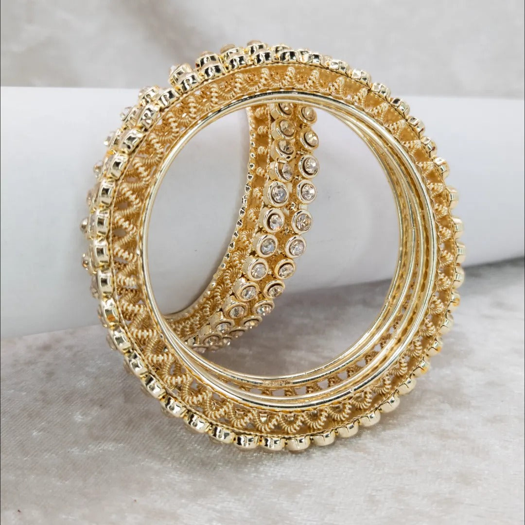 Kada Armreifen- Gold - Set mit 4 Armreifen