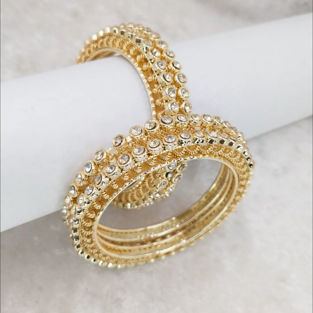 Kada Armreifen- Gold - Set mit 4 Armreifen