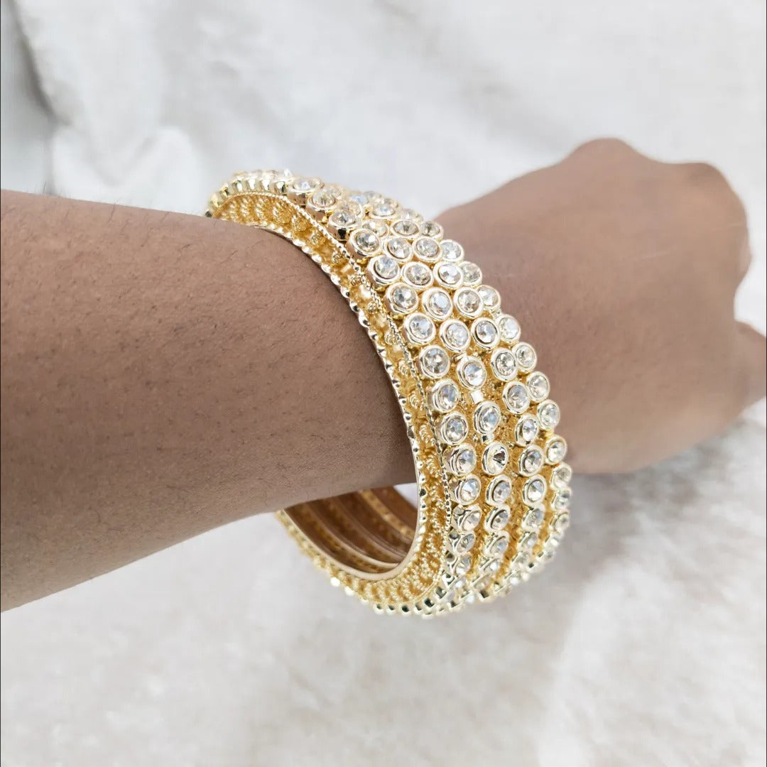 Kada Armreifen- Gold - Set mit 4 Armreifen