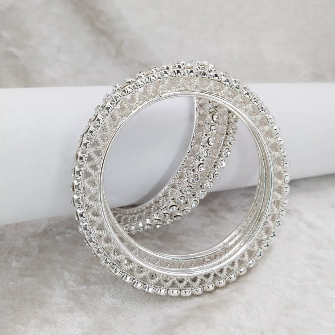 Kada Armreifen- Silber- Set mit 4 Armreifen