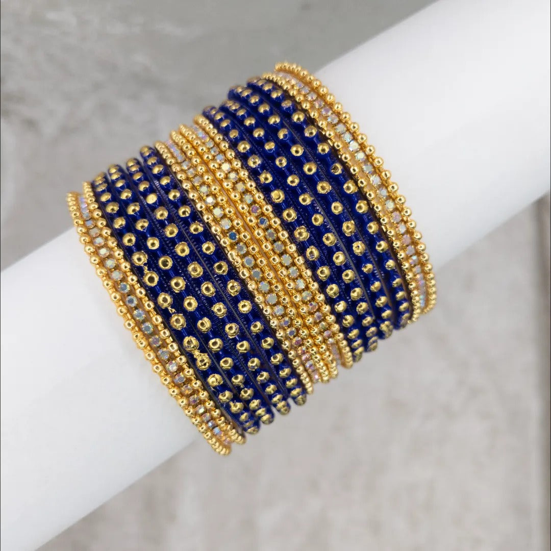 Armreifen Set - Metal Armreifen - Blau