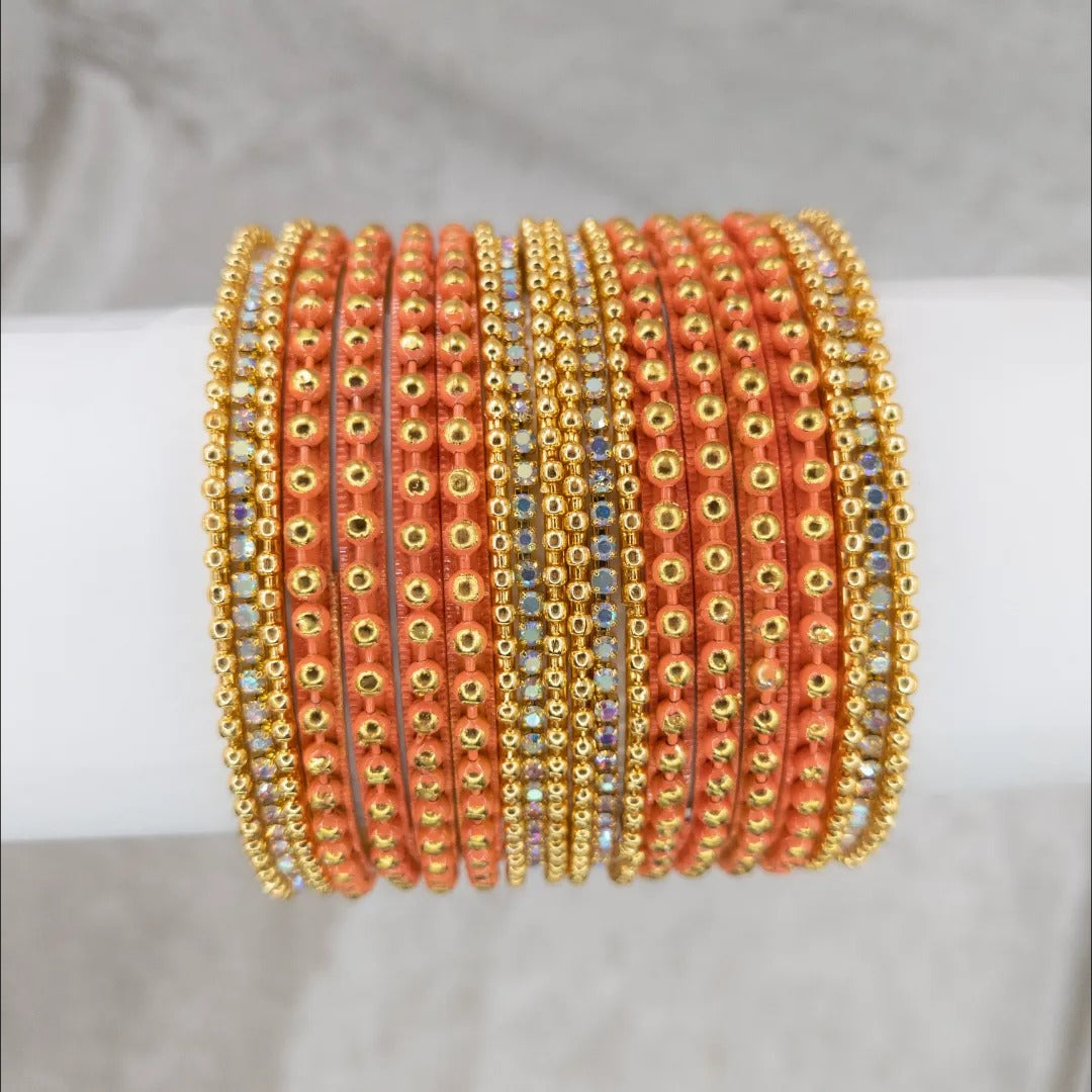 Armreifen Set - Metal Armreifen - Peach