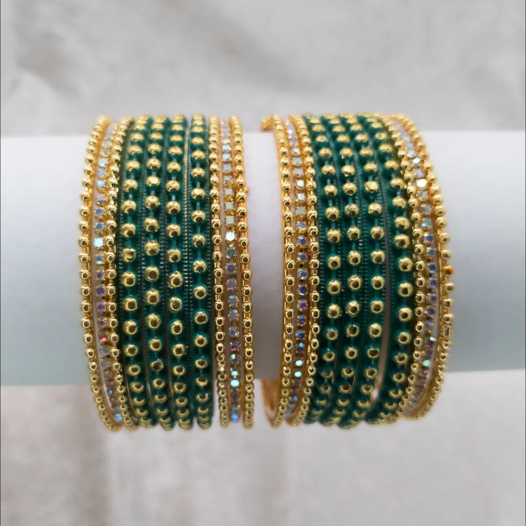 Armreifen Set - Metal Armreifen - Blaugrün