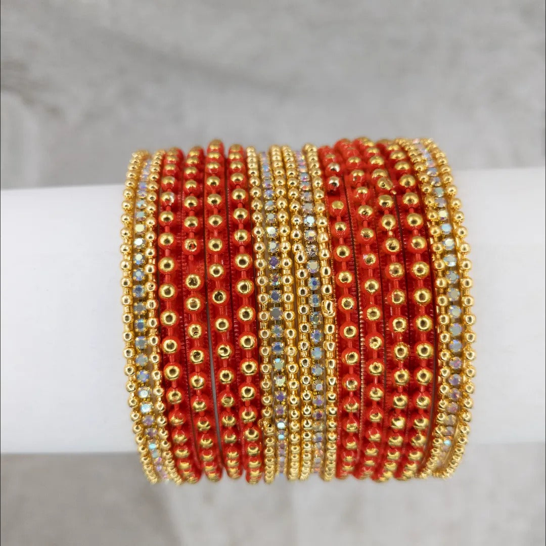 Armreifen Set - Metal Armreifen - Orange