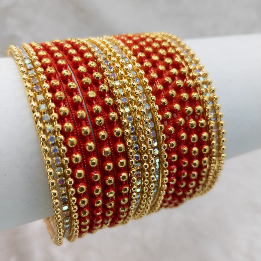 Armreifen Set - Metal Armreifen - Orange