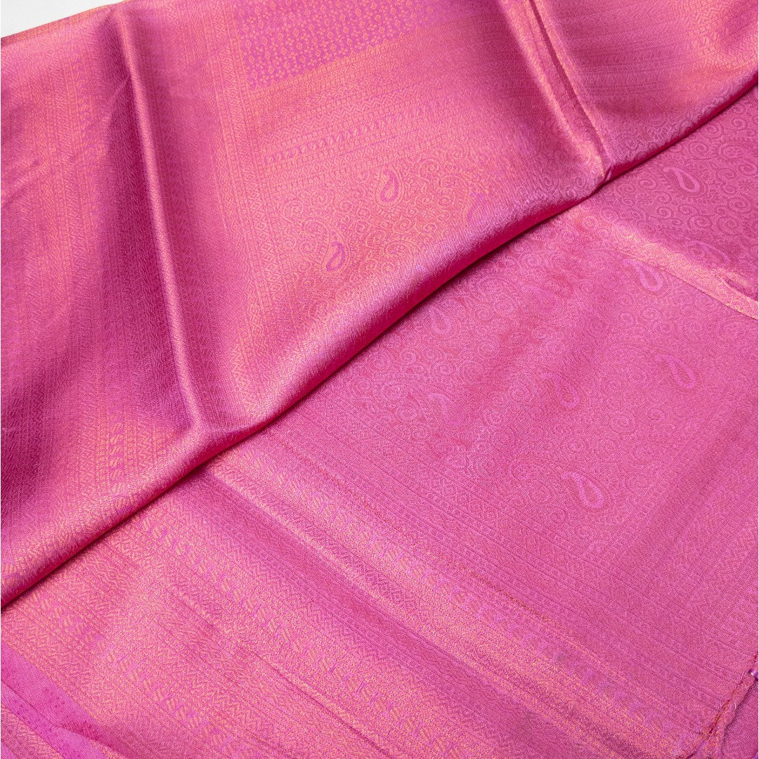 Soft Silk Saree – Hochwertige Handloom-Seide | Premium Weiche Seide Sari | Rosa Dunkel