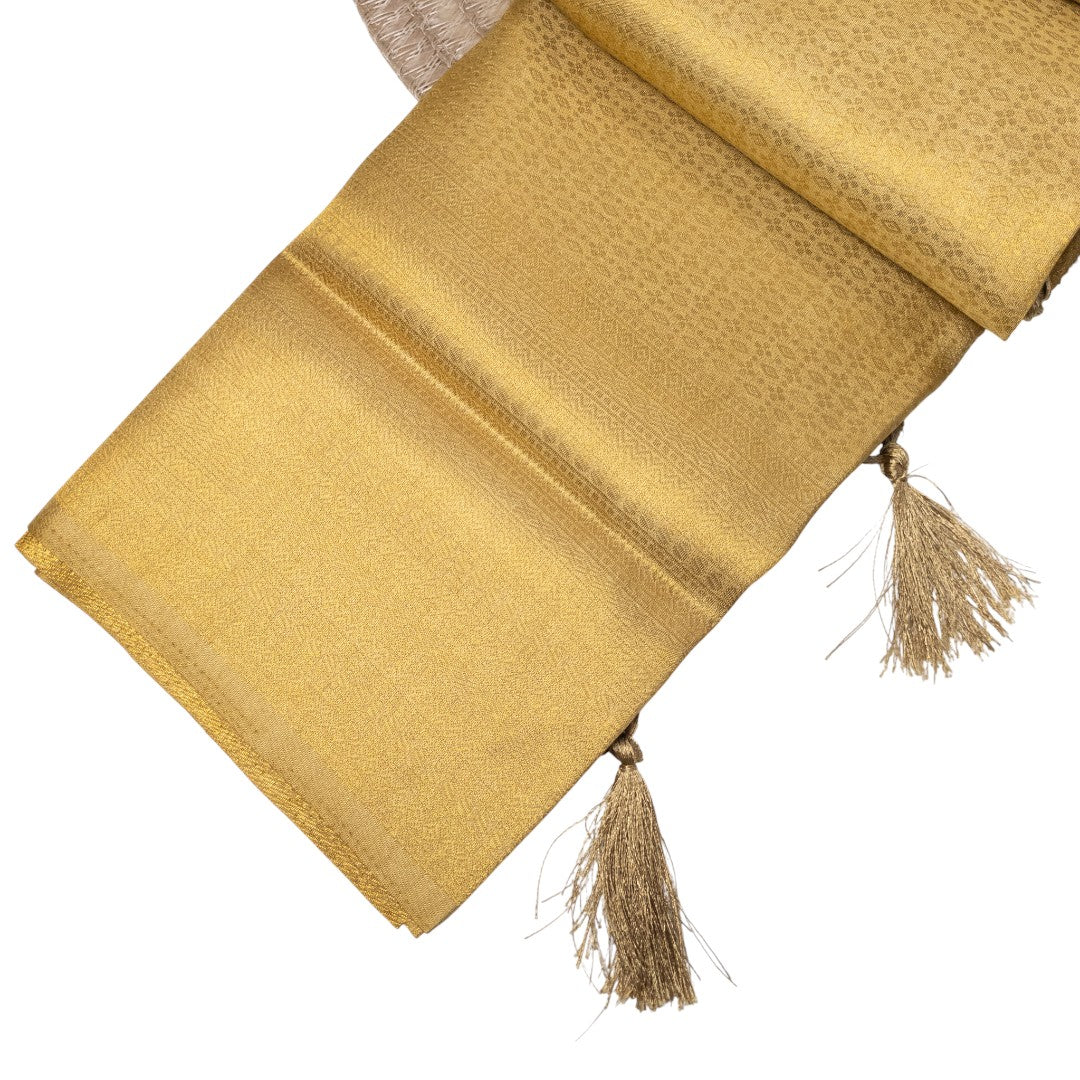 Soft Silk Saree – Hochwertige Handloom-Seide | Premium Weiche Seide Sari | gold