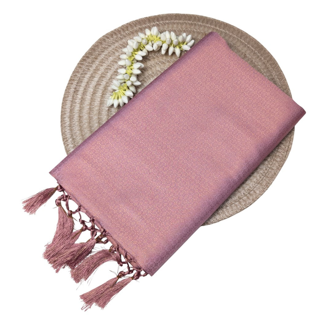 Soft Silk Saree – Hochwertige Handloom-Seide | Premium Weiche Seide Sari | Baby pink