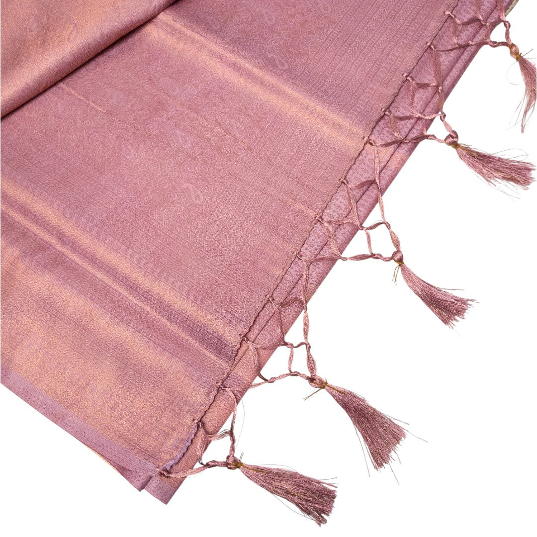 Soft Silk Saree – Hochwertige Handloom-Seide | Premium Weiche Seide Sari | Baby pink