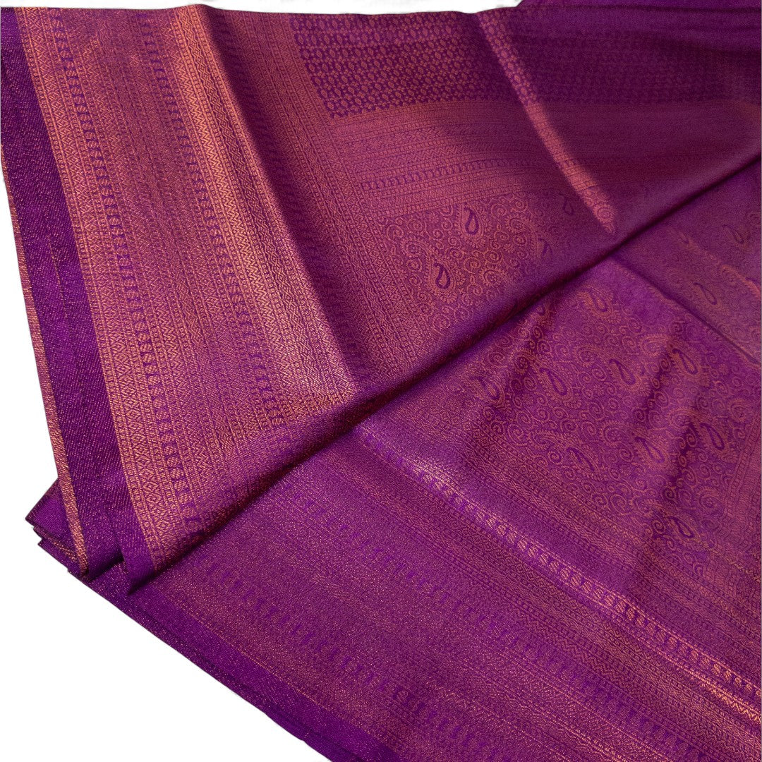 Soft Silk Saree – Hochwertige Handloom-Seide | Premium Weiche Seide Sari | Magenta