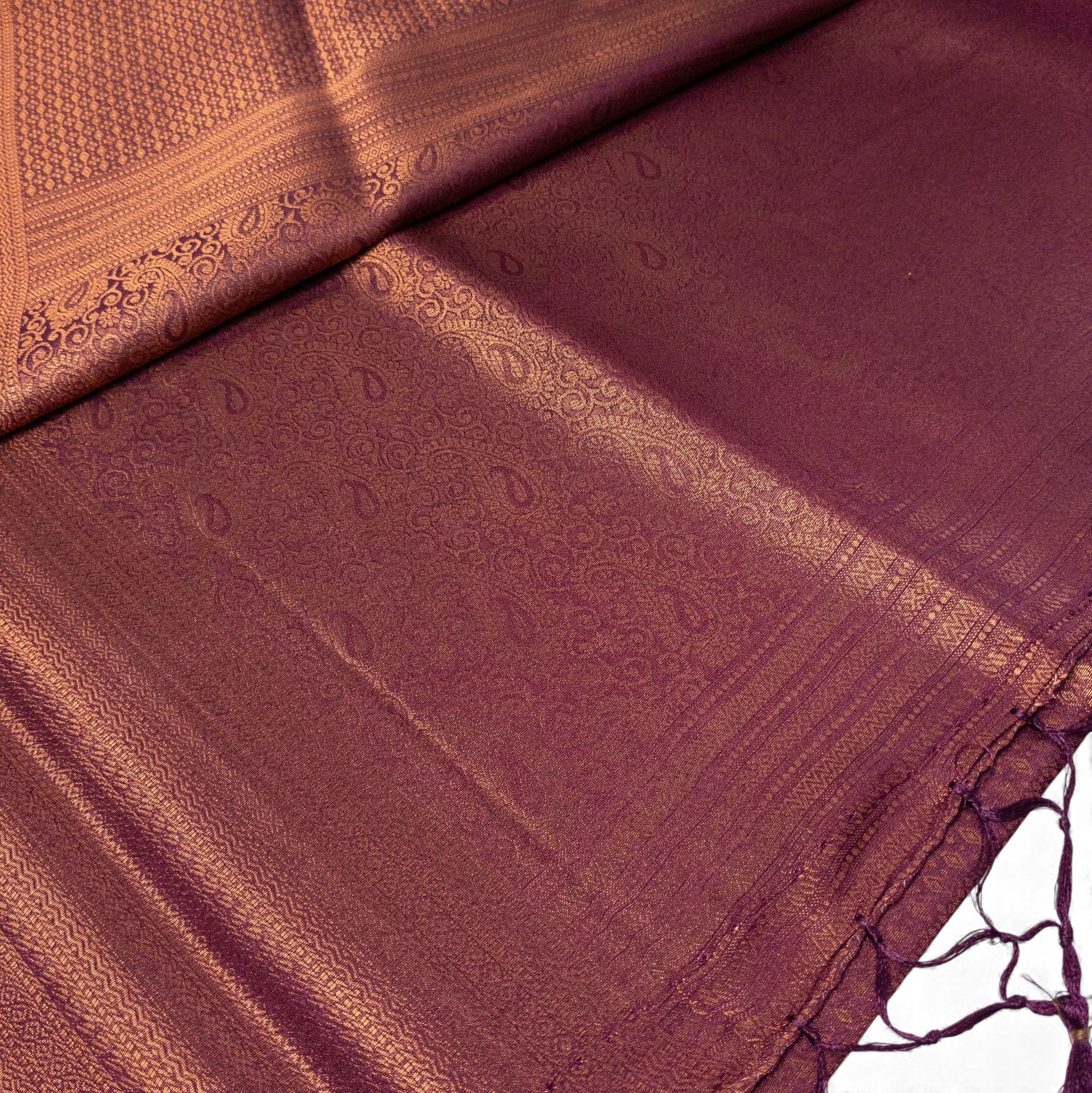 Soft Silk Saree – Hochwertige Handloom-Seide | Premium Weiche Seide Sari | wine rot