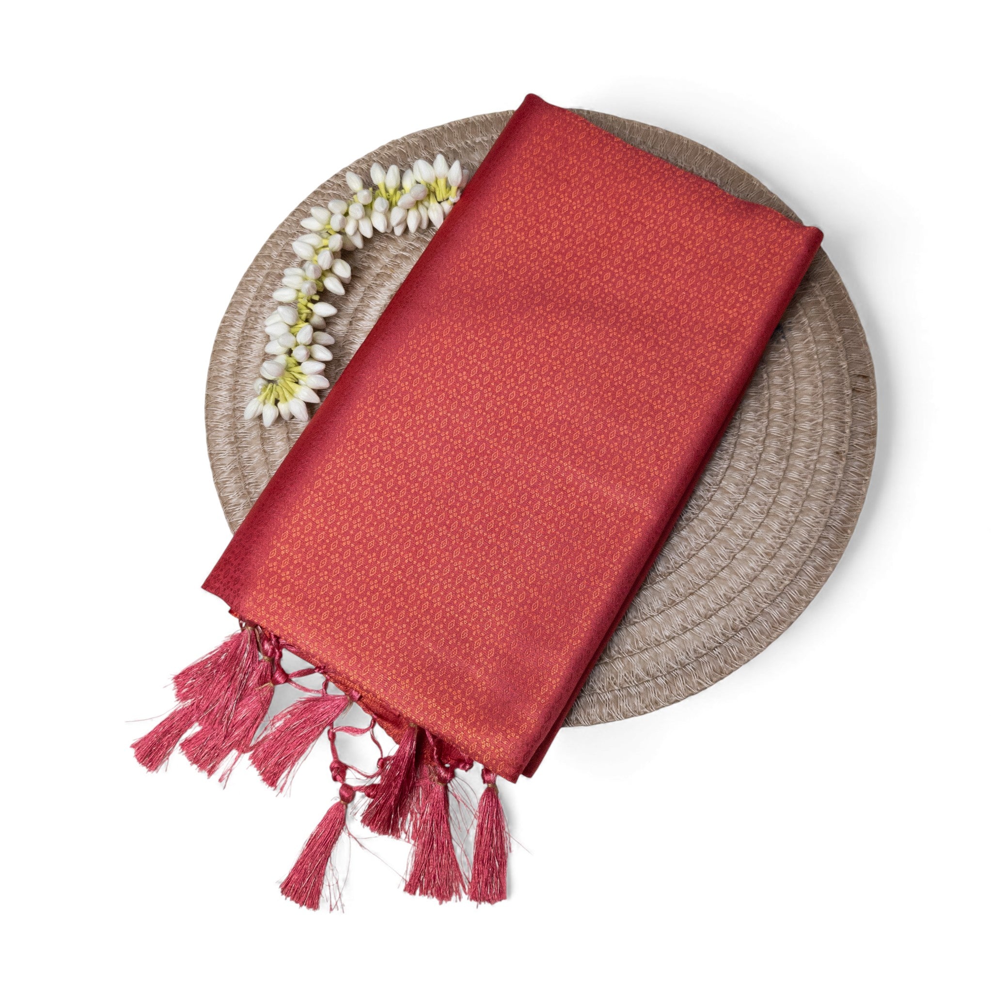 Soft Silk Saree – Hochwertige Handloom-Seide | Premium Weiche Seide Sari | Peach