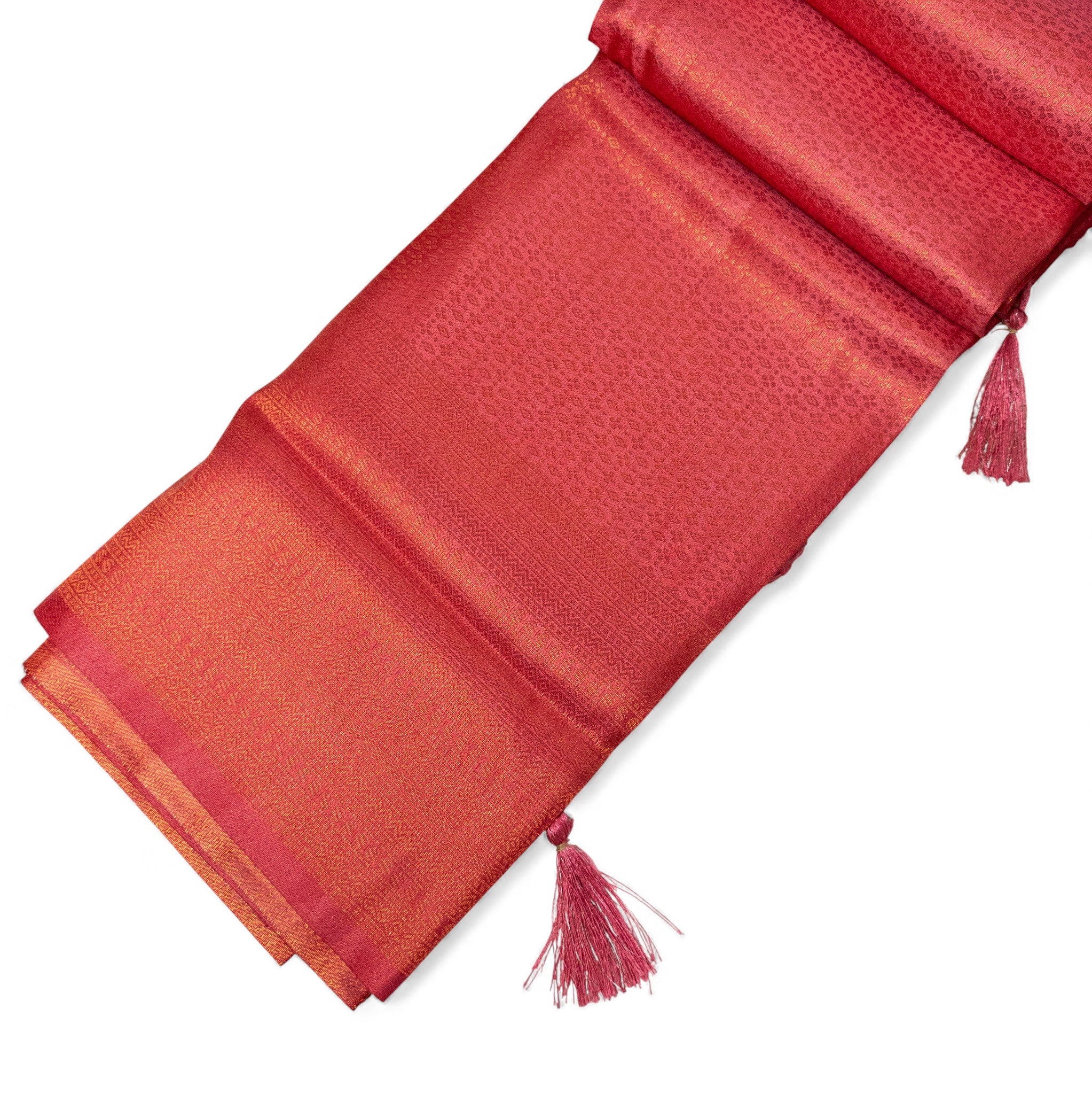 Alles-in-einem Saree Set | Peach– Soft Silk Saree + Blouse + Shapewear