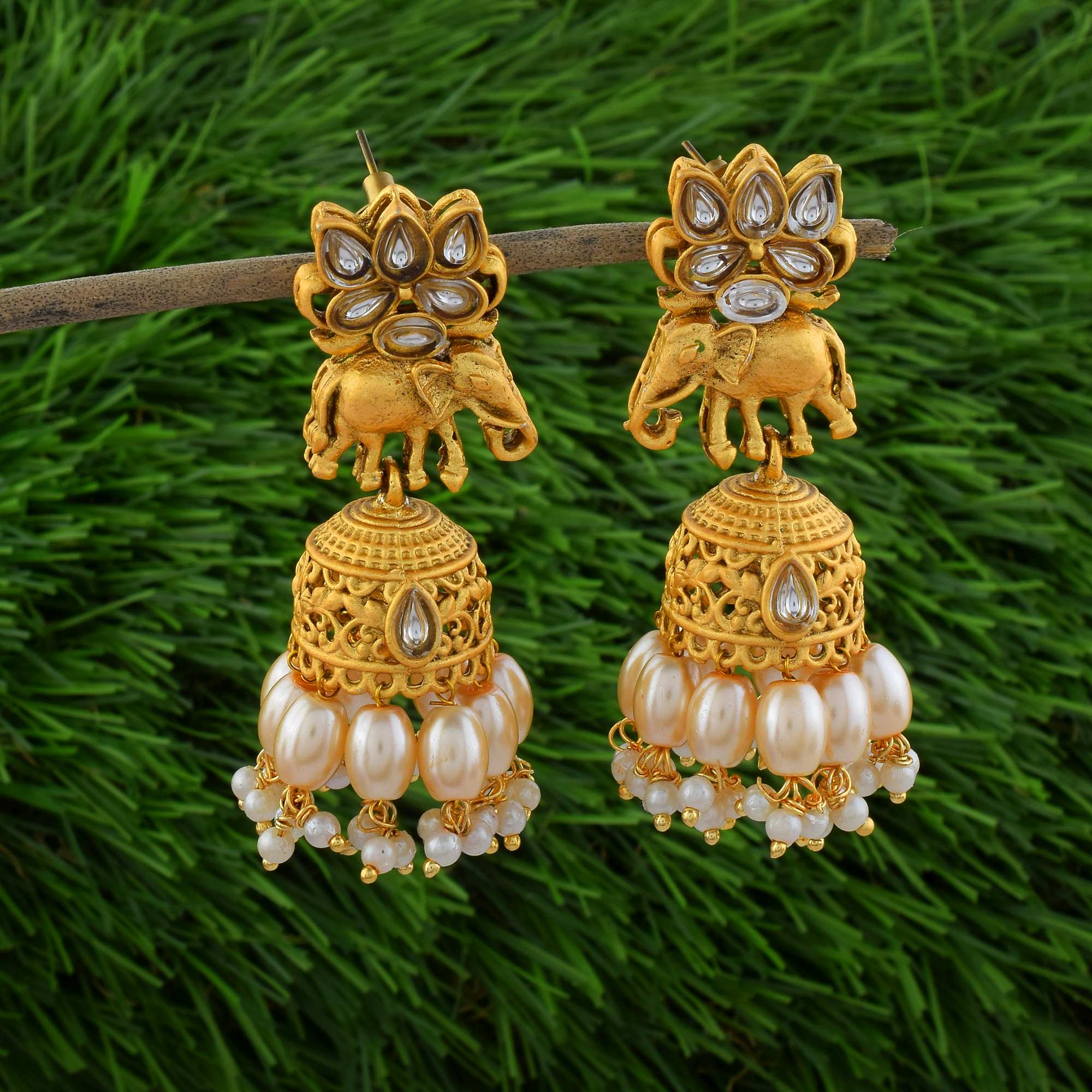 Fashion Earrings - Silver | sea green