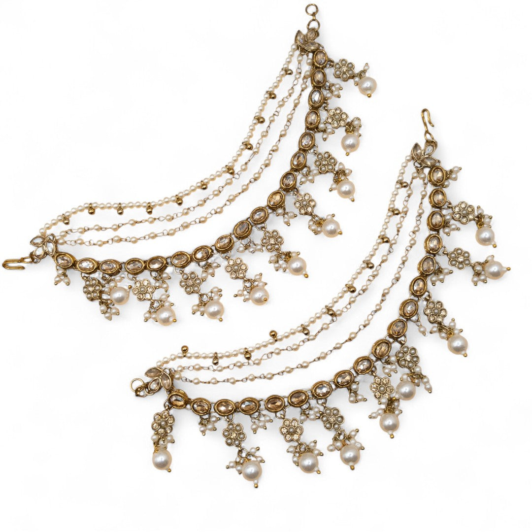 Maatal-Ohrringschmuck - gold | Pearl | Polki (Kopie)