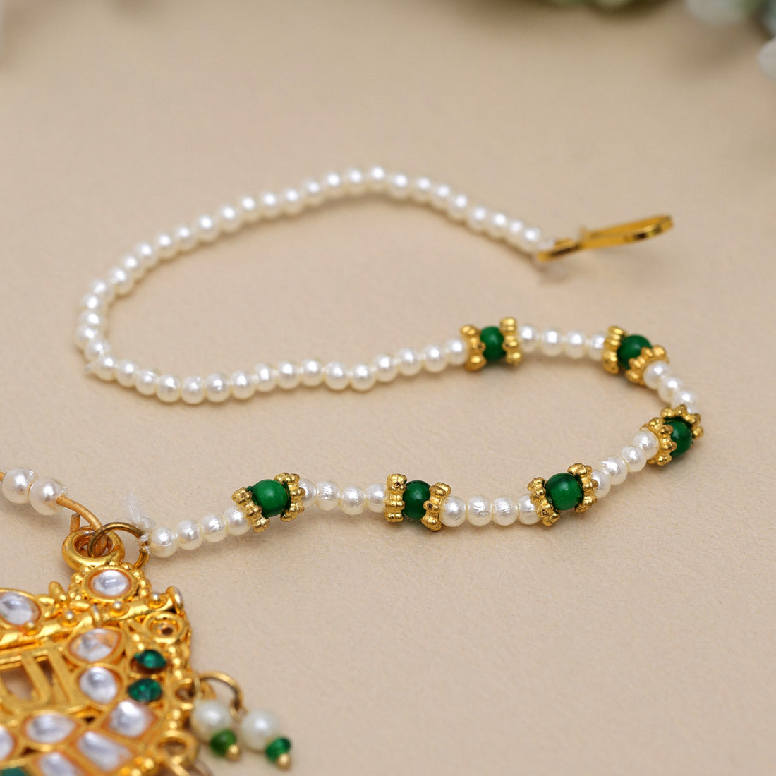 Nose Nath - Gold | Green, white