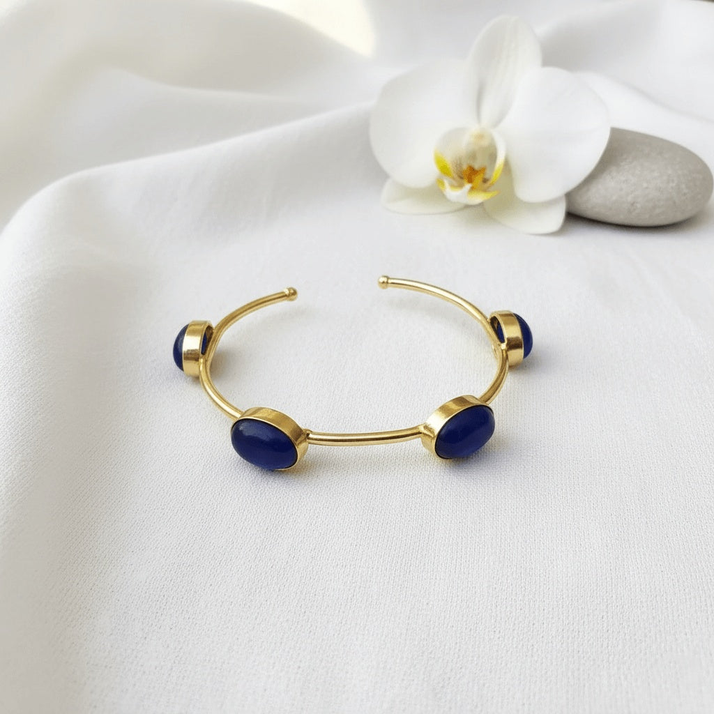 Armband - gold - Blau - Monalisa stein