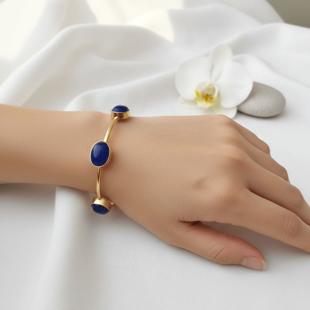 Armband - gold - Blau - Monalisa stein