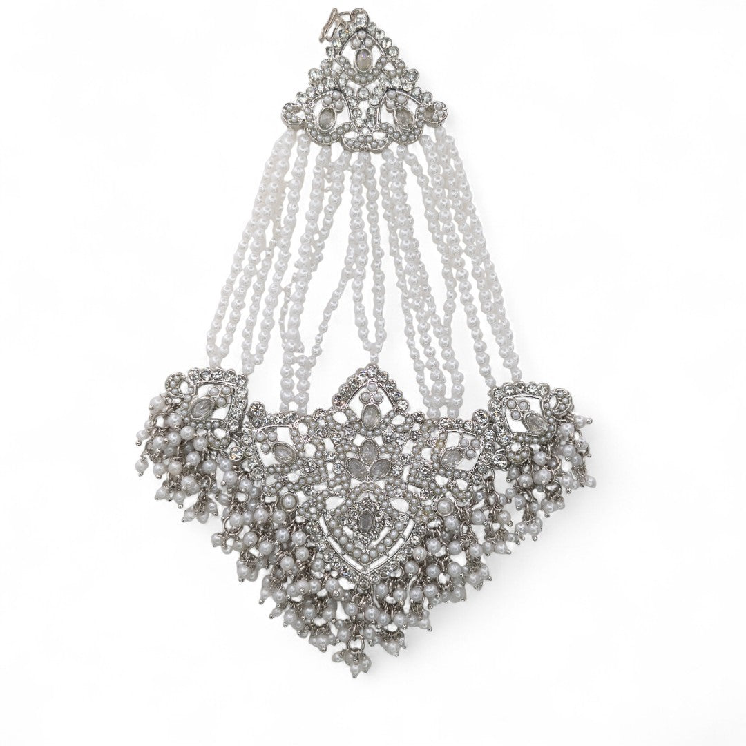Necklace with Earrings & Tikka - gold