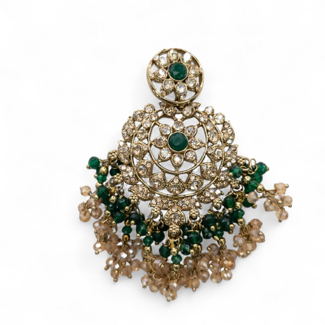 Necklace with Earrings & Tikka - gold